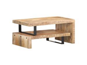 Living Room Round Wooden Coffee Table - 2 pc SMW