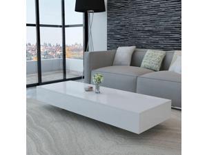 Living Room High Gloss Coffee Table 45" - MDF White