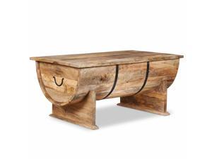 Wooden Living Room Accent Coffee Table 35" SMW