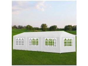 Outdoor Party Tent 10' x 30' with 8 Walls - White
