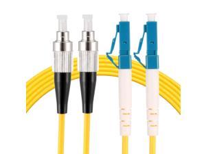 Fiber Cable,3 Meters 10Ft FC to LC Duplex 9/125 Single-mode Fiber Optic Cable Jumper Optical Patch Cord FC-LC