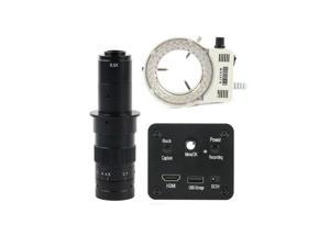for Industrial Microscope US Plug Ymiko 4X Digital Zoom Microscope Camera 16MP USB Industrial Electronic Digital Video Microscope Camera with 180X C-Mount Lens Test Tool 