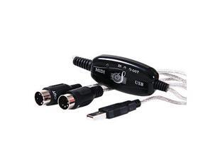NEW MIDI USB Cable Converter PC to Music Keyboard Adapter NEW MIDI USB Cable Converter PC to Music Keyboard Adapter