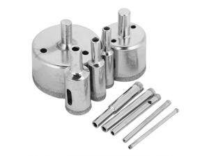 10pcs Diamond Coated Core Drill Bits 3~50mm Hole Saw Drills for Tile Ceramic Glass Porcelain Marble 10pcs Diamond Coated Core Drill Bits 3~50mm Hole Saw Drills for Tile Ceramic Glass Porcelain Marble