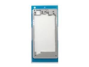 Fitted Case Z1 mini Rear Housing Middle Plate Frame Spare Part With Adhesive for Sony Xperia Z1 Compact D5503 Back Rear Frame Silver