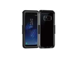 IP68 Waterproof Heavy Duty Hybrid Swimming Dive Case Cover For Samsung Galaxy S8 Plus WaterSnowShock Dirt Proof Phone Bag  Black