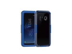 IP68 Waterproof Heavy Duty Hybrid Swimming Dive Case Cover For Samsung Galaxy S8 Plus WaterSnowShock Dirt Proof Phone Bag  Blue