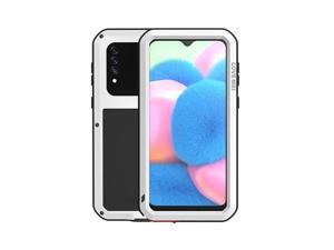LOVEMEI Powerful Metal Waterproof Case For Samsung GALAXY A30s Cover Full Body Protection ShockProof Phone Case White