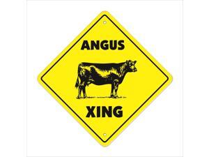 Angus Crossing Decal Zone Xing Tall cattle cow steer beef steak meat