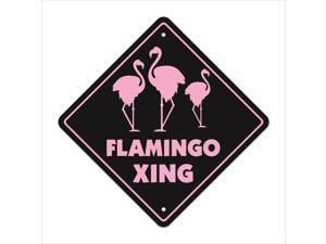 Flamingo Crossing Decal Zone Xing flamingos bird collector Florida pink birds