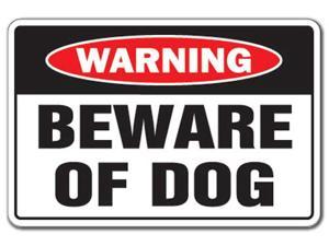 BEWARE OF DOG Warning Decal dog pet parking pit bull Decals security guard dog
