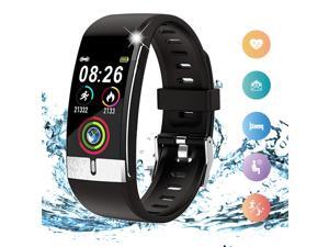 E66 SmartWatch & Fitness Tracker (IP68 Waterproof) - Heart Rate, Blood Pressure/Oxygen, Electrocardiogram (ECG) + Call & SMS Notify
