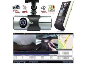 Indigi HD Dash-Cam Dual Camera Front + InCab Driving Recorder Car DVR GPS Logger G-Sensor Indigi HD Dash-Cam Dual Camera Front + InCab Driving Recorder Car DVR GPS Logger G-Sensor