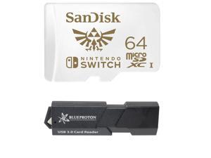 SanDisk 64GB MicroSDXC UHS-I Card for Nintendo Switch & BlueProton USB 3.0 MicroSDXC Card Reader SanDisk 64GB MicroSDXC UHS-I Card for Nintendo Switch & BlueProton USB 3.0 MicroSDXC Card Reader