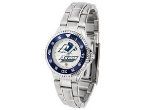 University of Akron Zips Ladies Stainless Steel Watch University of Akron Zips Ladies Stainless Steel Watch
