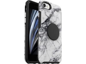 OtterBox  POP Case for iPhone SE 3rd  2nd Gen iPhone 8  7  White Marble
