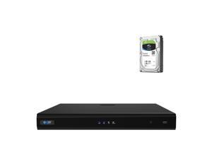 GW4232S w/ 8TB HDD, GW 32 Ch 4K Smart NVR H.264/H.265 Surveillance Recorder, Compatible All ONVIF IP Camera Up to 4K Cameras, 16TB HDD Capacity, Smart Time Bar Search, Motion Recording Smartphone P2P