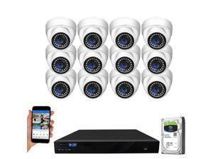 GW Security 16 Channel 4K NVR 5MP Smart AI Human Detection Security Camera System with (12) x IP PoE 5MP 1920P Outdoor/Indoor Microphone Dome Cameras 100 Feet Night vision, Free Remote Viewing GW Security 16 Channel 4K NVR 5MP Smart AI Human Detection Security Camera System with (12) x IP PoE 5MP 1920P Outdoor/Indoor Microphone Dome Cameras 100 Feet Night vision, Free Remote Viewing