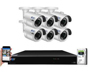 GW 4K UltraHD 8MP Security Camera System, 8-channel H.265 UHD 4K NVR, 6 x 4K 8 Megapixel Waterproof Bullet PoE IP Cameras, Smart AI Face Recognition Human/Vehicle Detection, 2TB HDD GW 4K UltraHD 8MP Security Camera System, 8-channel H.265 UHD 4K NVR, 6 x 4K 8 Megapixel Waterproof Bullet PoE IP Cameras, Smart AI Face Recognition Human/Vehicle Detection, 2TB HDD