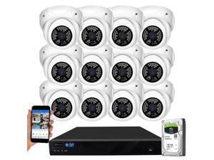 GW Security 16 Channel 5MP H.265 NVR IP Camera Network PoE Video & Audio Surveillance System (4TB HDD), 12 x HD 1920P Weatherproof Microphone Turret Security Cameras, AI Human Detection GW Security 16 Channel 5MP H.265 NVR IP Camera Network PoE Video & Audio Surveillance System (4TB HDD), 12 x HD 1920P Weatherproof Microphone Turret Security Cameras, AI Human Detection