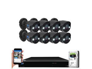 GW Security 2-Way Audio Floodlight 5.0 Megapixel PoE Security Camera System, 8 Channel 4K NVR with 8 x 5MP Full-time Color Night Vision IP Camera, Thermal PIR Heat & Motion Sensing, Two Way Talk GW Security 2-Way Audio Floodlight 5.0 Megapixel PoE Security Camera System, 8 Channel 4K NVR with 8 x 5MP Full-time Color Night Vision IP Camera, Thermal PIR Heat & Motion Sensing, Two Way Talk
