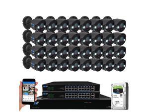 GW Security 2-Way Audio Floodlight 5.0 Megapixel PoE Security Camera System, 32 Channel 4K NVR with 32 x 5MP Full-time Color Night Vision IP Camera, Thermal PIR Heat & Motion Sensing, Two Way Talk GW Security 2-Way Audio Floodlight 5.0 Megapixel PoE Security Camera System, 32 Channel 4K NVR with 32 x 5MP Full-time Color Night Vision IP Camera, Thermal PIR Heat & Motion Sensing, Two Way Talk