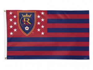Real Salt Lake City America Stars & Stripes Deluxe Indoor Outdoor Flag (3' x 5') Real Salt Lake City America Stars & Stripes Deluxe Indoor Outdoor Flag (3' x 5')