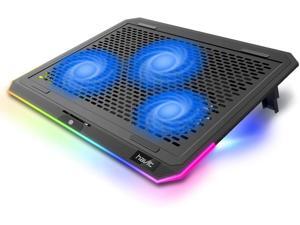 havit RGB Laptop Cooling Pad for 15.6-17 Inch Laptop with 3 Quiet Fans and Touch Control, Pure Metal Panel Portable Cooler havit RGB Laptop Cooling Pad for 15.6-17 Inch Laptop with 3 Quiet Fans and Touch Control, Pure Metal Panel Portable Cooler