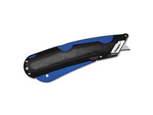 COSCO 091524 Box Cutter Knife w/Shielded Blade- Black/Blue COSCO 091524 Box Cutter Knife w/Shielded Blade- Black/Blue