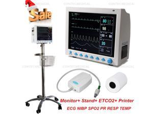 CONTEC CMS8000 Vital Signs Patient Monitor Multi Parameters Capnograph CO2+Stand+Printer ICU/CCU CONTEC CMS8000 Vital Signs Patient Monitor Multi Parameters Capnograph CO2+Stand+Printer ICU/CCU