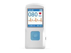 CE PM10 ECG Monitor Rechargeable Bluetooth Heart Rate Monitor Analyzer Recorder,Color LCD, data upload
