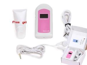 CONTEC  Babysound B Fetal doppler with LCD display,Baby heart rate Monitor,Free earphone.Pink Color.