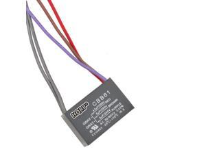 CBB61 HQRP Capacitor for Harbor Breeze Ceiling Fan 4uf+5uf+6uf 5-Wire