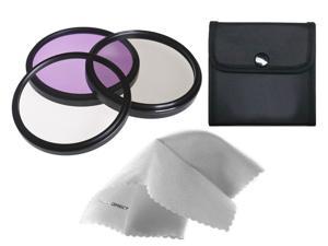 3 Piece Lens Filter Kit Leica V-LUX 3 High Grade Multi-Coated Made by Optics Nwv Direct Microfiber Cleaning Cloth. Multi-Threaded 52mm