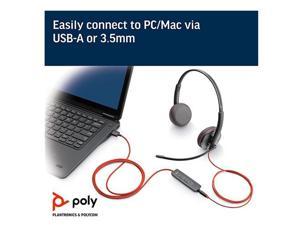 Plantronics Blackwire C3225 (USB A) Headset Connects to PC / Tablet / Mobile Devices (209747-101)