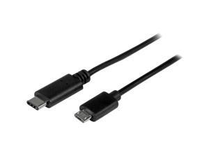StarTech USB2CUB1M USB C to Micro USB Cable - 3 ft. / 1m - USB 2.0 Cable - Micro USB Cord - Micro B USB C Cable - USB 2.0 Type C