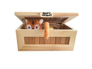 Wooden Useless Box Leave Me Alone Box Most Useless Machine Don't Touch Tiger Toy Gift with Light USB Charging White Wooden Useless Box Leave Me Alone Box Most Useless Machine Don't Touch Tiger Toy Gift with Light USB Charging White