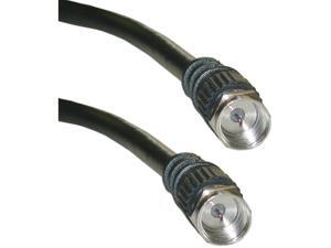 CableWholesale 10X2-011HD F-pin RG59 Coaxial Cable, Black, F-pin Male, 100 foot CableWholesale 10X2-011HD F-pin RG59 Coaxial Cable, Black, F-pin Male, 100 foot