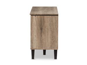 Baxton Studio Wales Modern and Contemporary Light Brown Wood 55-Inch TV Stand