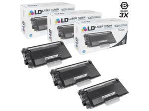 LD © Compatible Brother TN880 Super HY Pack of 3 Black Cartridges for HL-L6200DW, HL-L6200DWT, HL-L6250DW, HL-L6300DW, HL-L6400DW, HL-L6400DWT, MFC-L6700DW, MFC-L6750DW, MFC-L6800DW, MFC-L6900DW