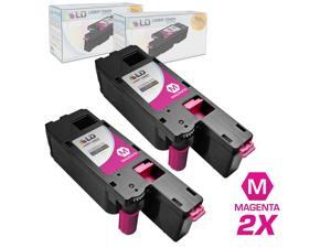 LD © Compatible Replacements for Dell 332-0401 / 4J0X7 Set of 2 Magenta Laser Toner Cartridges for use in Dell Color Laser C1660w Printer LD © Compatible Replacements for Dell 332-0401 / 4J0X7 Set of 2 Magenta Laser Toner Cartridges for use in Dell Color Laser C1660w Printer