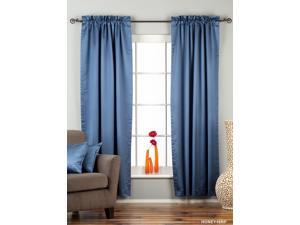 Blue Rod Pocket 90% blackout Curtain / Drape / Panel - 60W x 120L - Piece Blue Rod Pocket 90% blackout Curtain / Drape / Panel - 60W x 120L - Piece