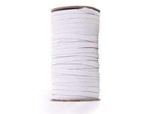 70 Yards Length 1/4 Inch Width Briaded Elastic Band White Elastic String Cord Heavy Stretch High Elasticity Knit Elastic Band for Sewing Craft DIY(White) 70 Yards Length 1/4 Inch Width Briaded Elastic Band White Elastic String Cord Heavy Stretch High Elasticity Knit Elastic Band for Sewing Craft DIY(White)