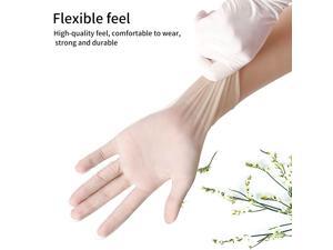 Disposable gloves, 100 PCS PVC Thicken Disposable gloves, Transparent, Good elasticity, waterproof, Healthy material, Suitable for dishwashing, Beauty, Cleaning -XL Size Disposable gloves, 100 PCS PVC Thicken Disposable gloves, Transparent, Good elasticity, waterproof, Healthy material, Suitable for dishwashing, Beauty, Cleaning -XL Size