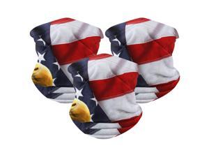 3pcs Microfiber American flag Outdoor headband scarf set men and women sun protection sports riding magic face scarf head wrap fishing cover 3pcs Microfiber American flag Outdoor headband scarf set men and women sun protection sports riding magic face scarf head wrap fishing cover