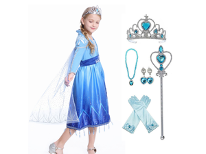 Elsa Act 2 Halloween Costume for Girls with Accessories Elsa Act 2 Halloween Costume for Girls with Accessories