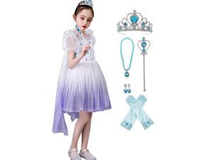 Frozen 2 Elsa Epilogue Dress For Girls, New Movie Princess Dress Up Costume For Halloween Christmas Party, Outfit Fits Sizes 4-6X - For Girls Frozen 2 Elsa Epilogue Dress For Girls, New Movie Princess Dress Up Costume For Halloween Christmas Party, Outfit Fits Sizes 4-6X - For Girls