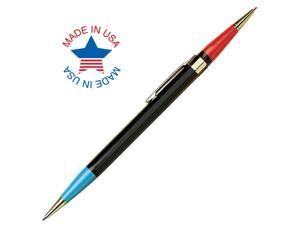 Autopoint Twinpoint Pencil 0.9mm Lead (Red/Blue), Black Barrel Autopoint Twinpoint Pencil 0.9mm Lead (Red/Blue), Black Barrel