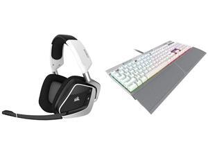 Corsair VOID RGB Elite Wireless Premium Gaming Headset with 7.1 Surround Sound - Discord Certified - Works with PC, PS5 and PS4 - White (CA-9011202-NA) Corsair VOID RGB Elite Wireless Premium Gaming Headset with 7.1 Surround Sound - Discord Certified - Works with PC, PS5 and PS4 - White (CA-9011202-NA)