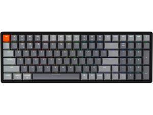 Keychron K4 RGB Hot Swappable Mechanical Keyboard 96 Layout Bluetooth WirelessUSB Wired Computer Keyboard with Gateron G Pro Red Switch Aluminum Frame for Mac WindowsVersion 2